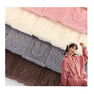 3D Jacquard Sherpa Fleece Fabric 3D Jacquard Sherpa Fleece Fabric