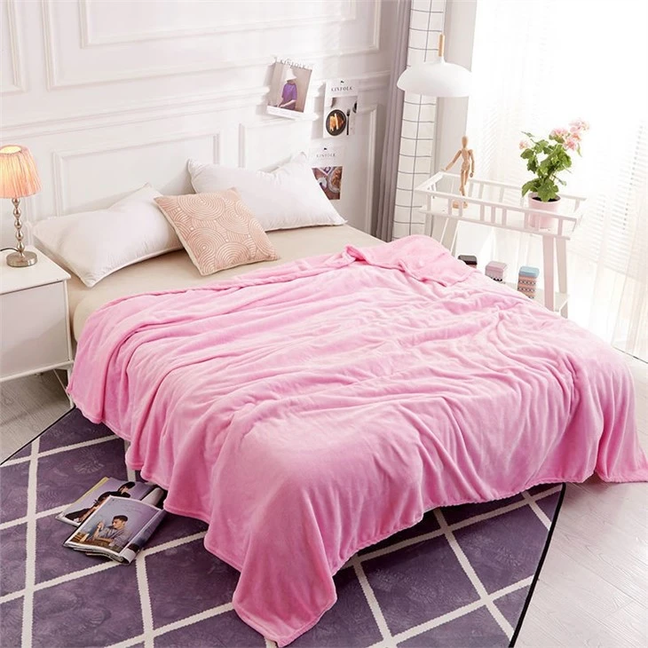 China Anti-Pill Coral Flannel Fleece Blanket