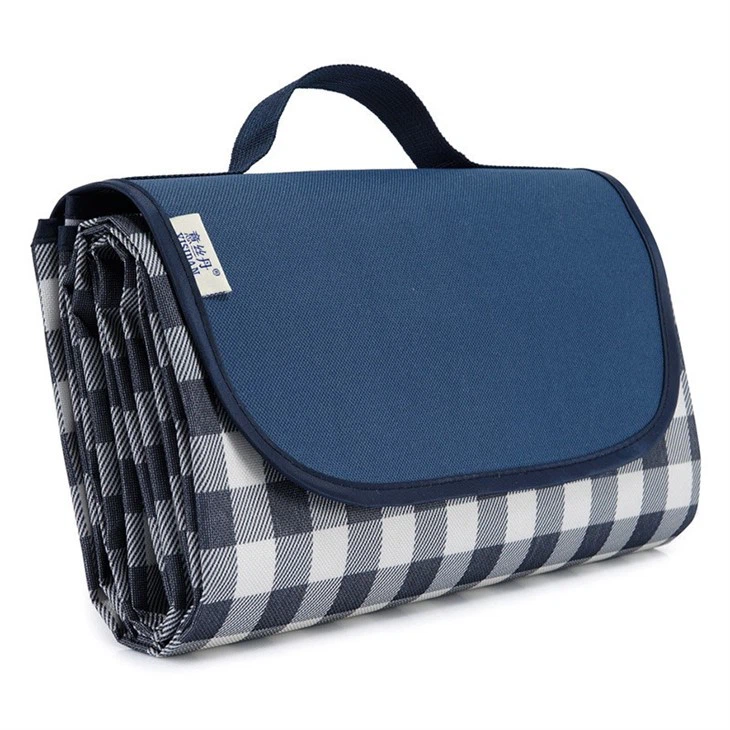blue picnic blanket
