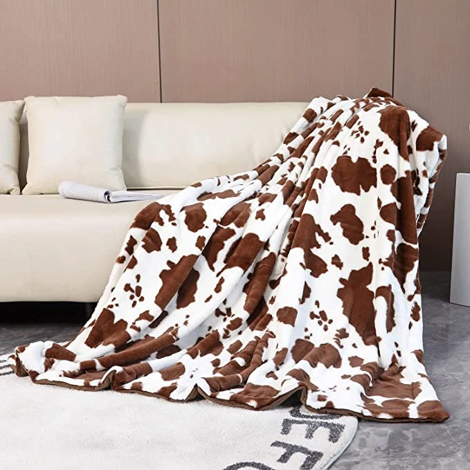 Printed Cow Cover Blanket
