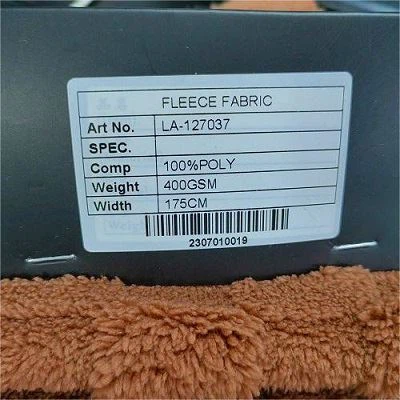Check Jacquard Lamb Sherpa Fabric