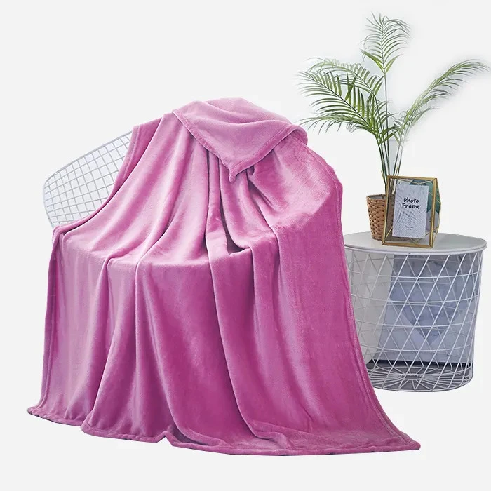Coral Flannel Fleece Blanket