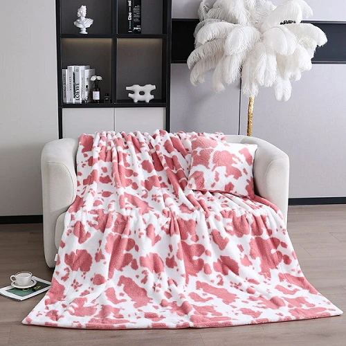 Cow Pattern Throw Blanket