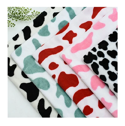 Cow Print Flannel Fabric For Pajamas