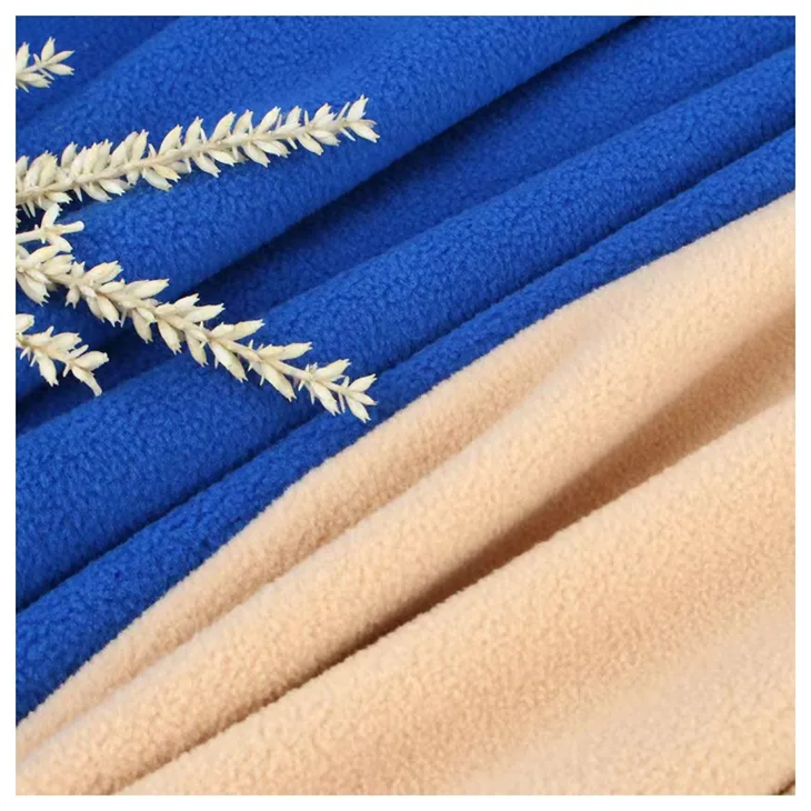 Double Side Brush One Side Anti Pilling Polar Fleece Fabric made in China