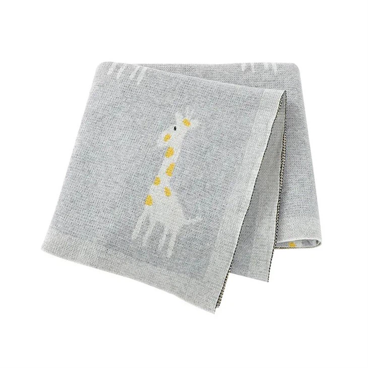 grey giraffe blanket