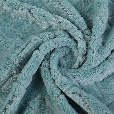 Jacquard Flannel Fleece Fabric For Blanket