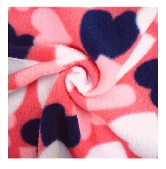 Love Print Double Faced Polar Fleece Fabric