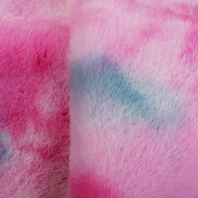 Print Rabbit Faux Fur Fabric