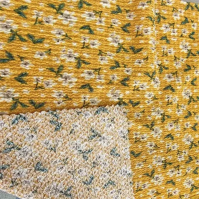 Printed Pleated Fabric