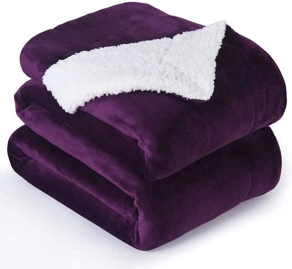 Purple Sherpa Blanket