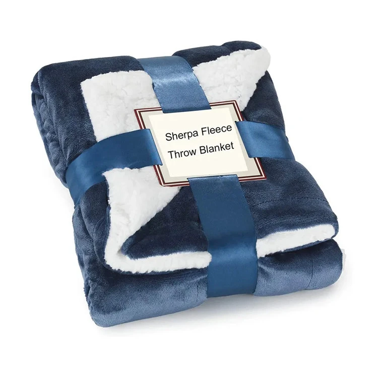 Sherpa Fleece Blanket Throw