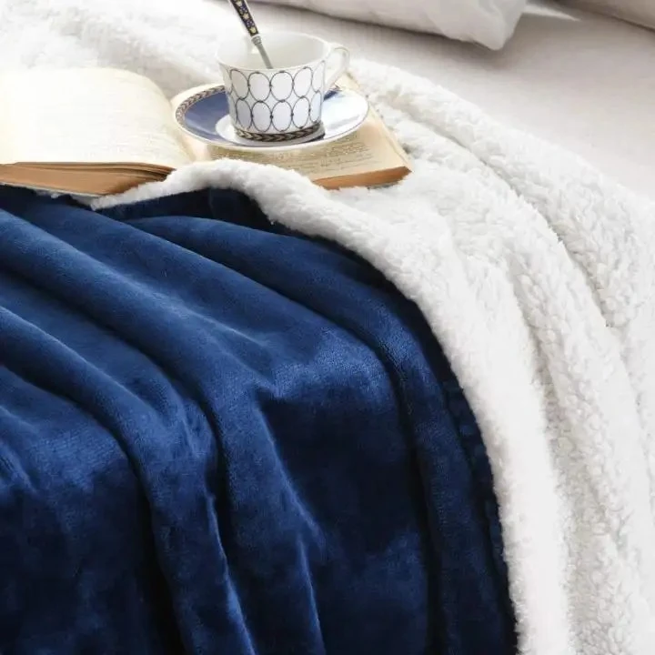 Sherpa Fleece Blanket Throw price