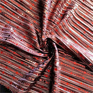 100% Polyester Metallic Sequins Fabric