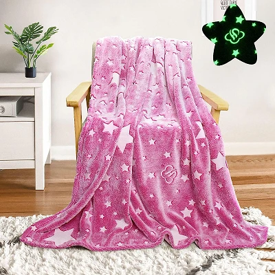 Cartoon Pattern Luminous Blanket