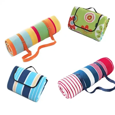 Picnic Blanket With Leather Strap