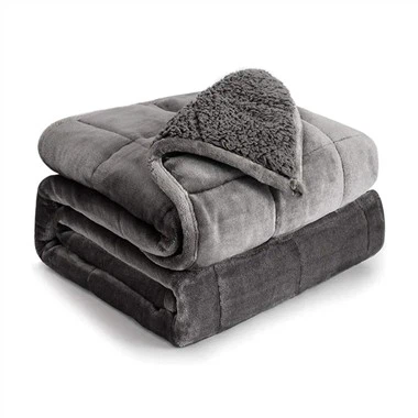 Plush Sherpa Throw Blanket
