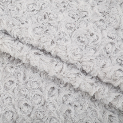 Rose Embossed PV Fleece Fabric