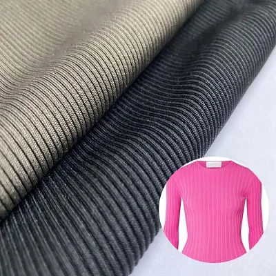 Swimwear Striped Rib Jersey Sweater Fabric