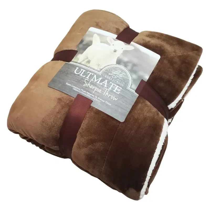 Warm Sherpa Blanket for Cozy Winter
