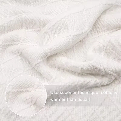 Acrylic Knitted Couch Throw Blanket