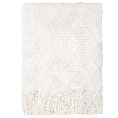 Acrylic Knitted Couch Throw Blanket