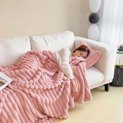 Bubbly Rabbit Faux Fur Blanket