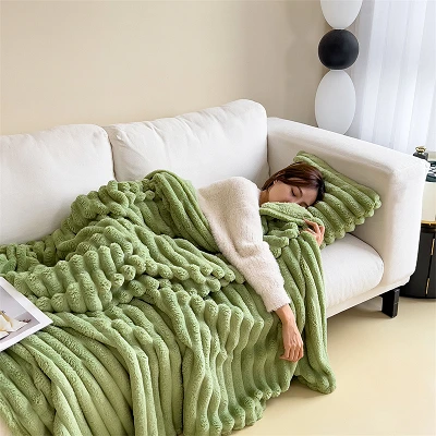 Bubbly Rabbit Faux Fur Blanket