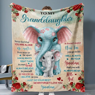 Printing Letter Throw Blanket