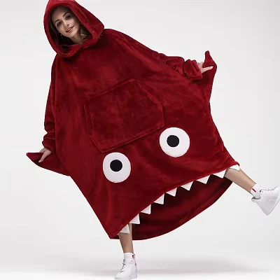 Shark Hoodie Blanket