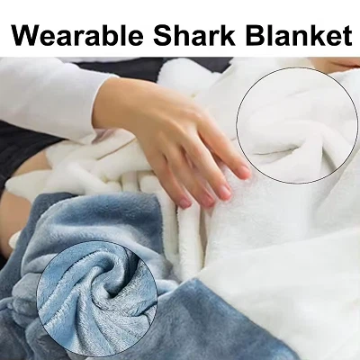 Shark Hoodie Blanket