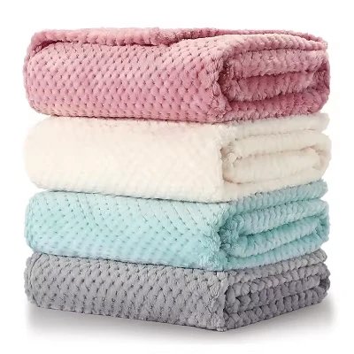 Waffle Jacquard Coral Blanket Waffle Jacquard Coral Blanket