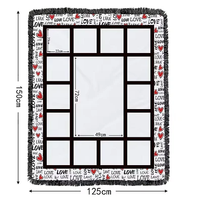 Sublimation Blanket With Tassel