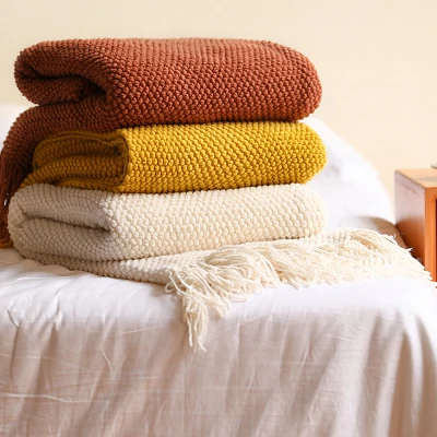 Tassel Fringe Throw Blanket