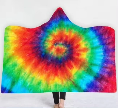 Tie Dyed Hoodie Blanket