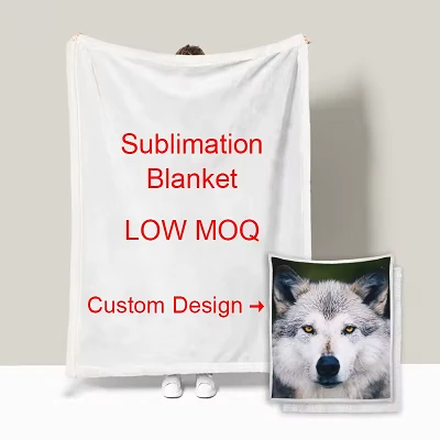 White Blanket With Logo